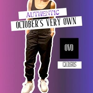 OVO black cargo pants by Drake- NWOT